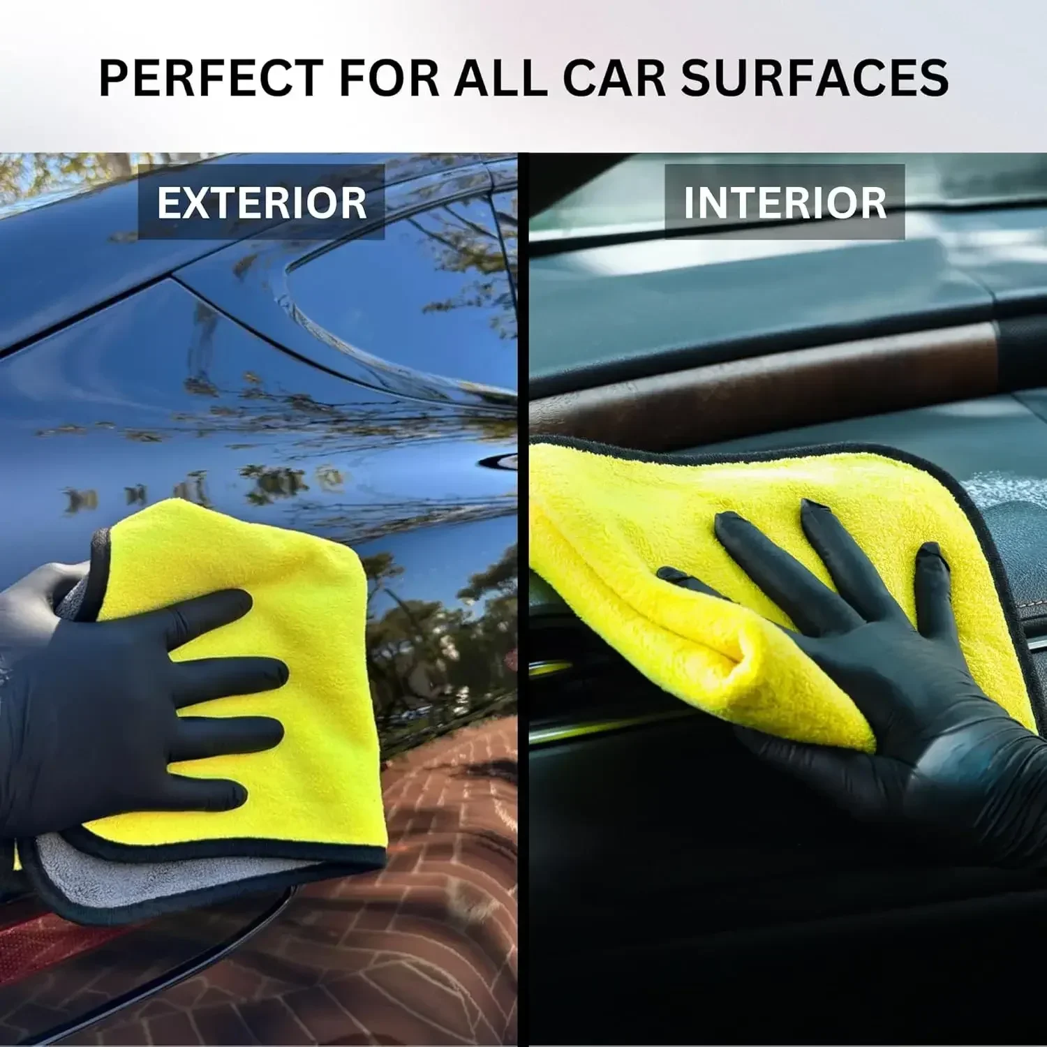 Microfiber Car Drying Towel Super Absorbent - 1/10 Stuks Auto Wassen Microfiber Handdoek