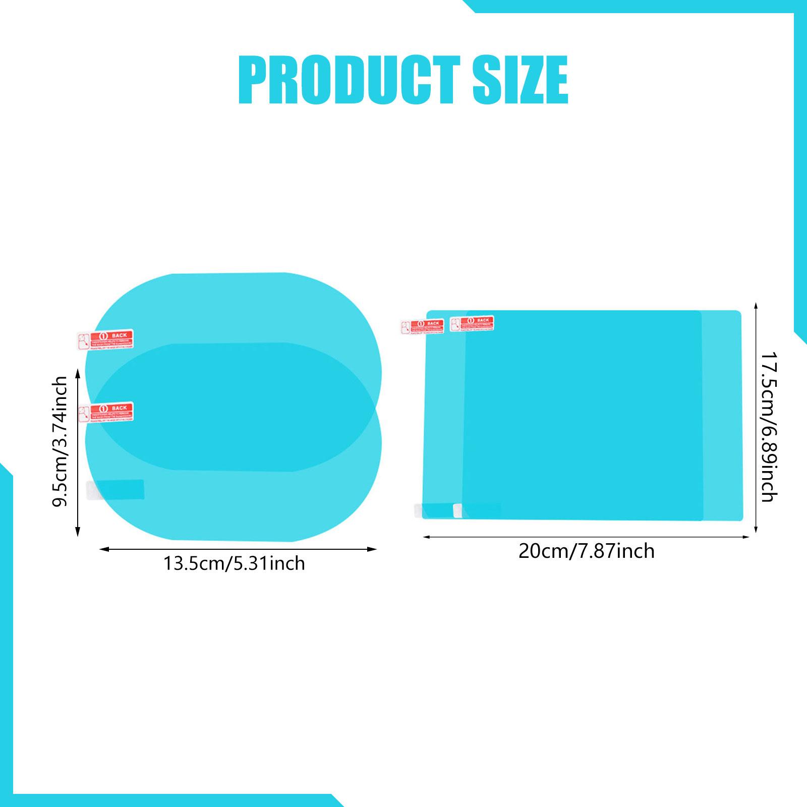 Anti Glare Car Rearview Mirror Film - Autofolie voor zijruiten, anti-condens, anti-verblinding, PET,