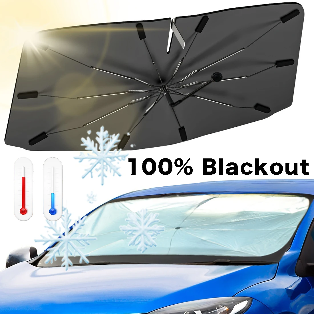 Car Sunshade Windshield Umbrella Foldable - Auto Paraplu Zonnescherm Voorruit Front Cover