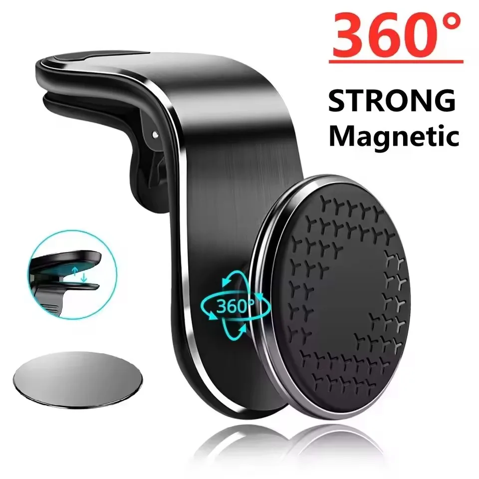 Magnetic Phone Holder For Car Vent - Magnetische autotelefoonhouder, standaard voor de ventilatieopening,