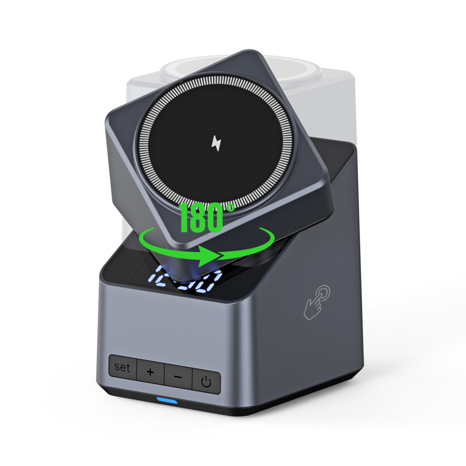Wireless Car Charger Mount Fast Charging - Magnetische 4-in-1 automatische rotatie draadloze oplader