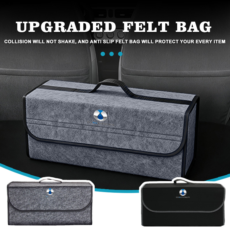 Car Trunk Organizer Foldable Storage Box - Opvouwbare vilten auto kofferbak organizer opbergbox
