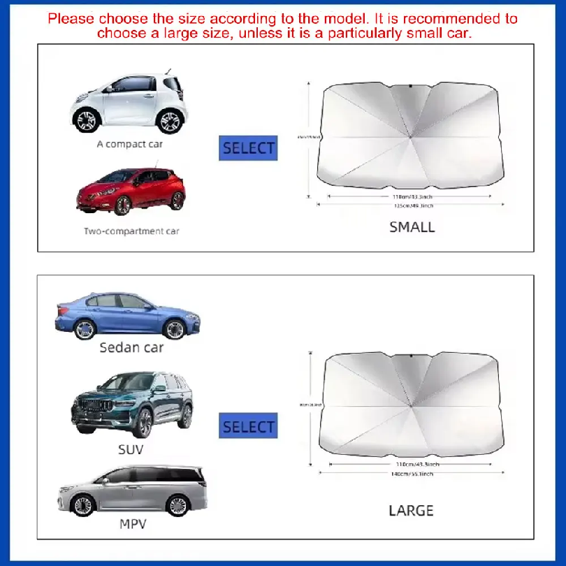 Draagbare autozonnescherm para - Car Sunshade Windshield Umbrella Foldable recensie en prijs