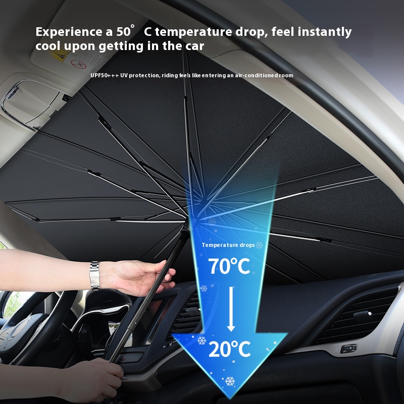 Voor ROX 01 Polestones 01 Auto - Car Sunshade Windshield Umbrella Foldable recensie en prijs