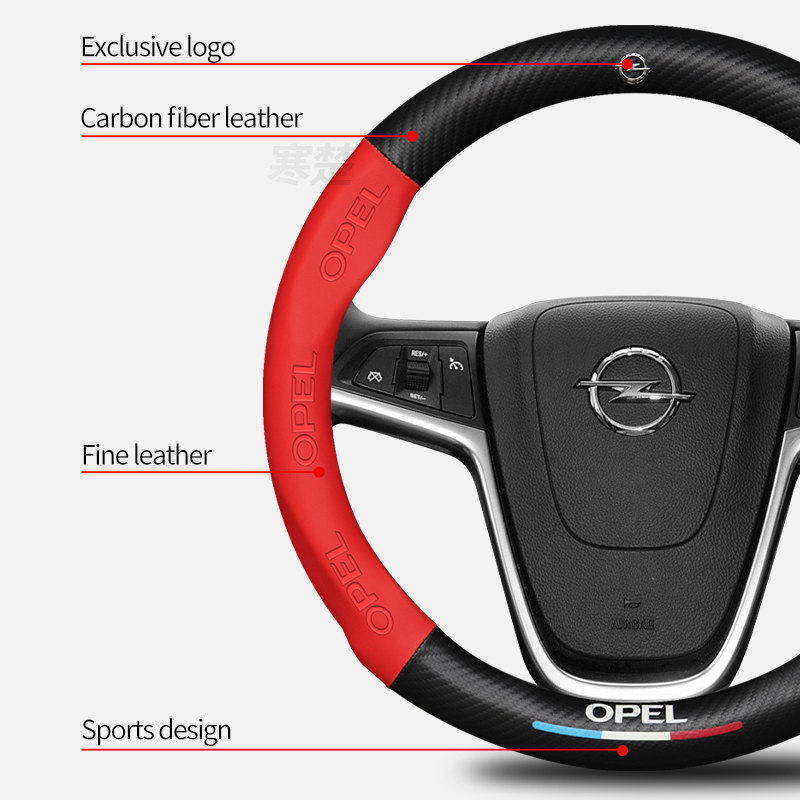 Voor Opel OPCline ASTRA CORSA  - Car Steering Wheel Cover Anti Slip Breathable recensie en prijs