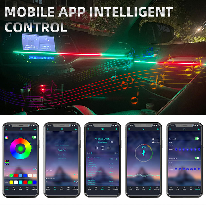 LED Auto Voetruimte Sfeerverli - Led Ambient Interior Car Lights App Control recensie en prijs
