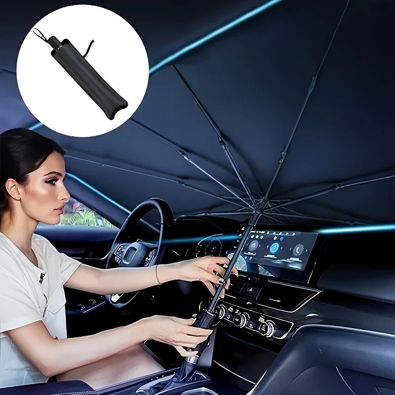 Autozonnescherm, opvouwbare pa - Car Sunshade Windshield Umbrella Foldable recensie en prijs